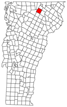 Irasburg Location map