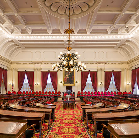 Interior of the Vermont State House rotunda